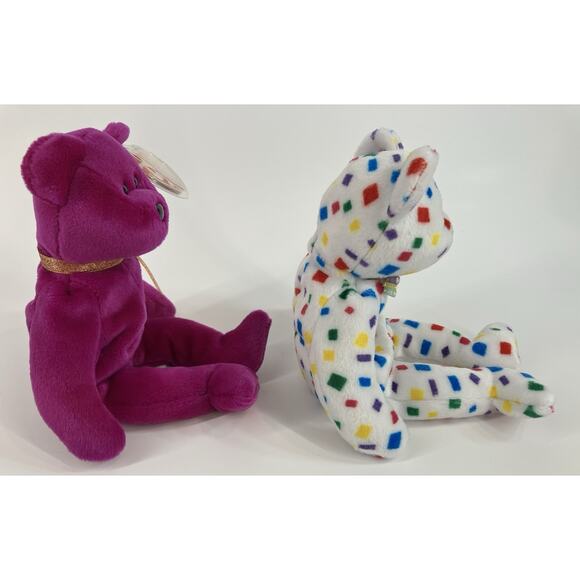 Ty Beanie Babies Bundle (2pcs) Millennium And Ty 2K Bears - Picture 3 of 16